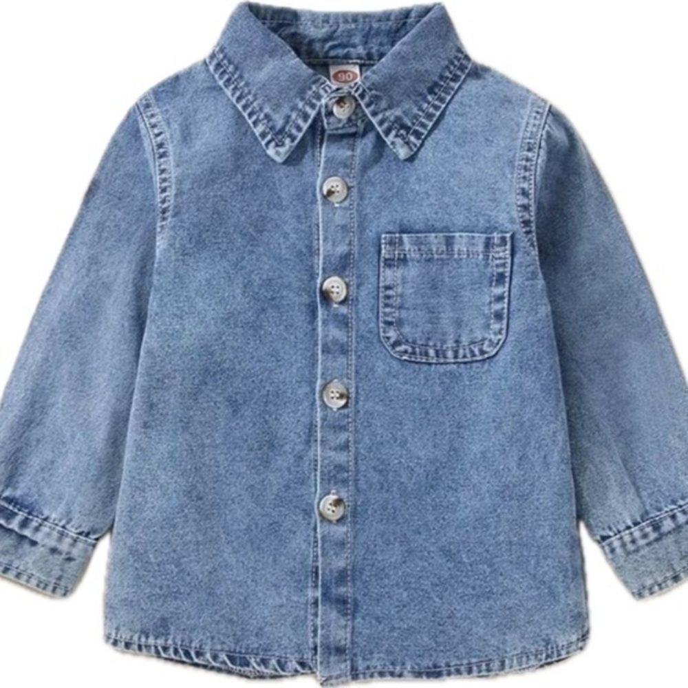 New boy’s faded western denim shirt size 6